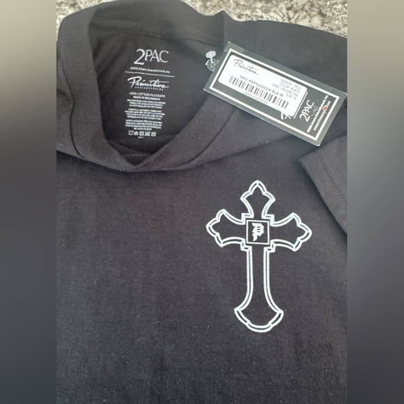 Primitive x 2Pac Tupac T Shirt Mens Size m Black Rap Street Wear Hip Hop - Picture 2 of 6